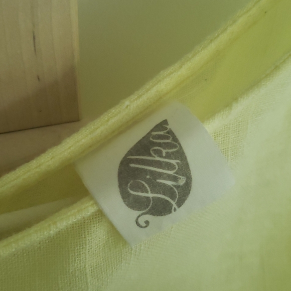 Anthropologie Yellow Spring Summer Crop Top - Picture 8 of 8